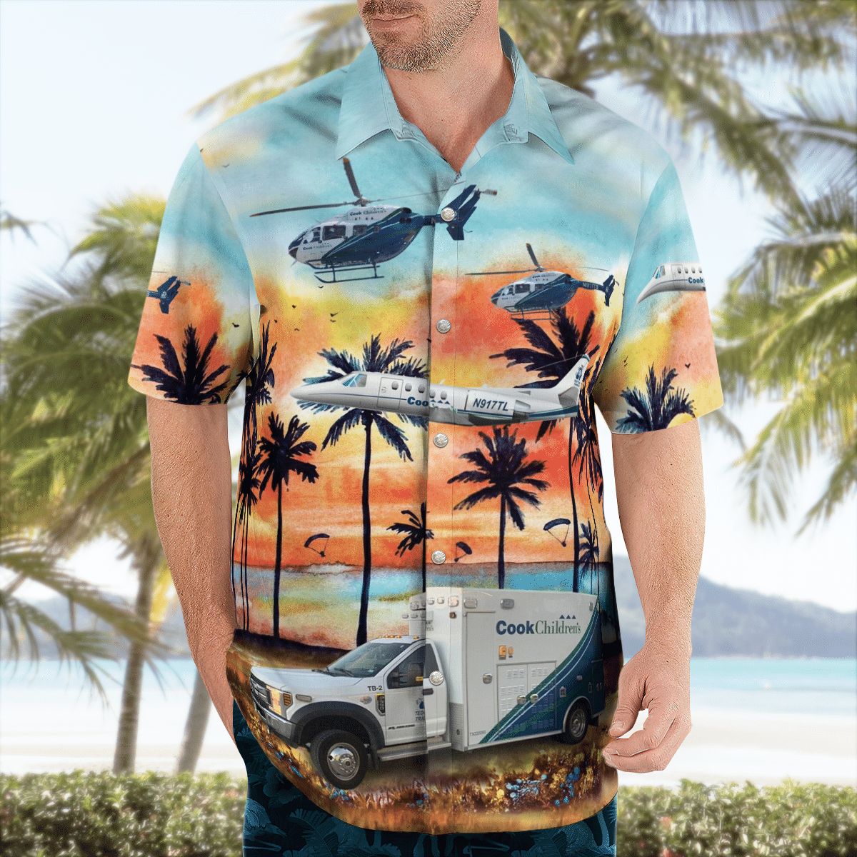 There are several styles of beach and Hawaiian shorts and tops to choose from 72