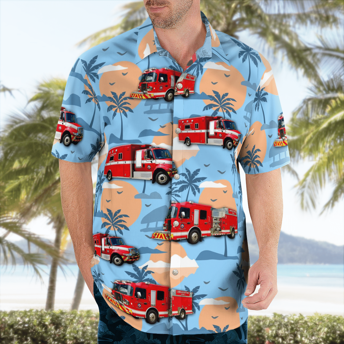 There are several styles of beach and Hawaiian shorts and tops to choose from 100