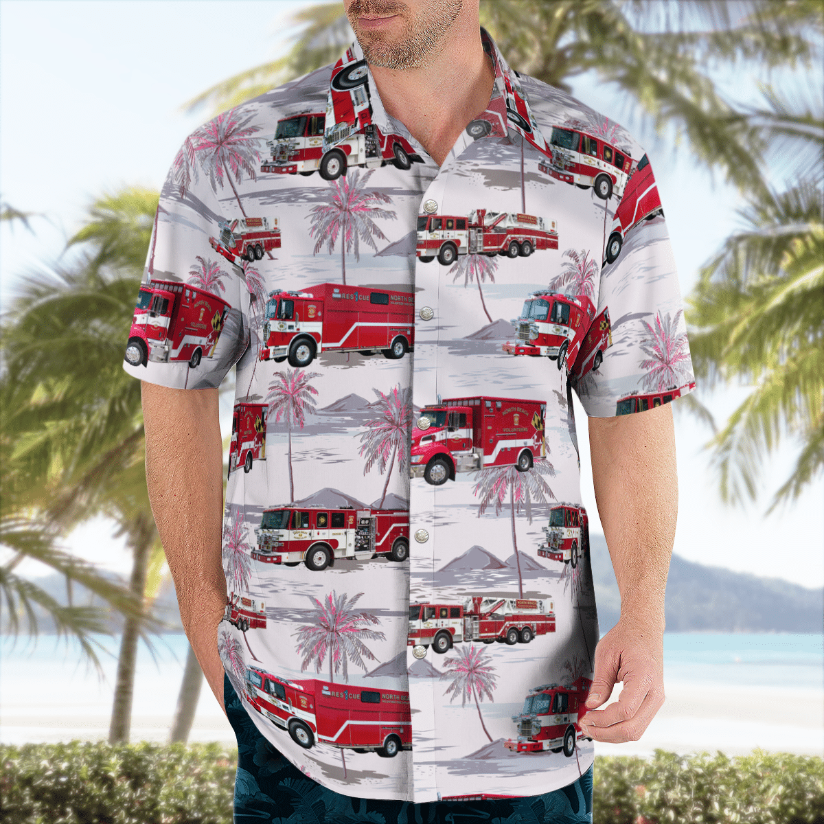 There are several styles of beach and Hawaiian shorts and tops to choose from 178