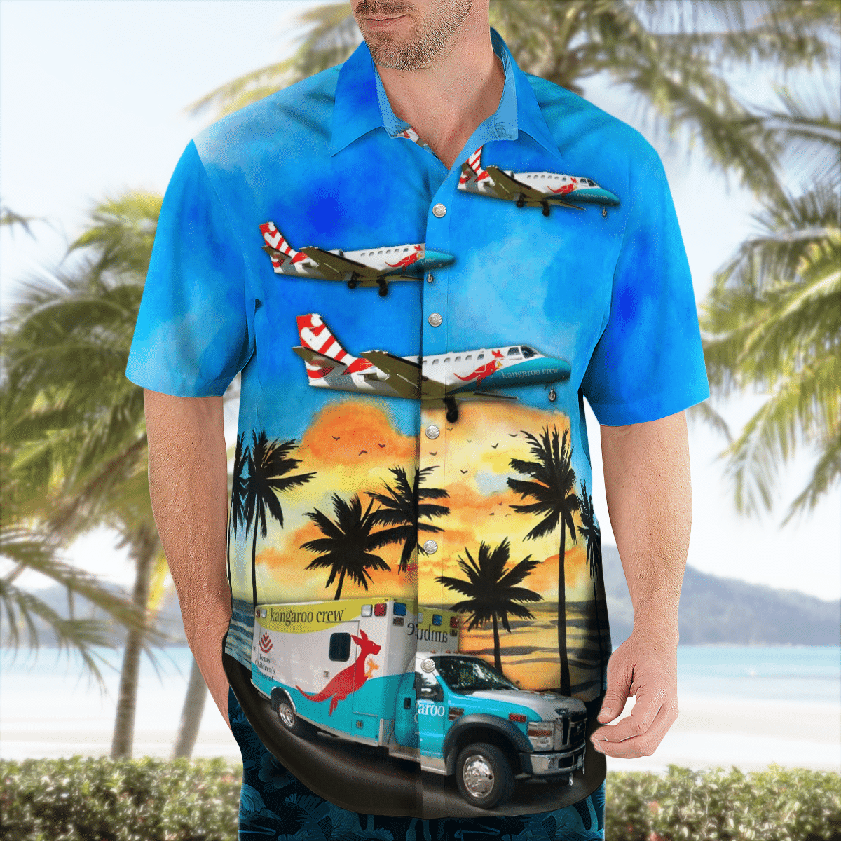 There are several styles of beach and Hawaiian shorts and tops to choose from 186