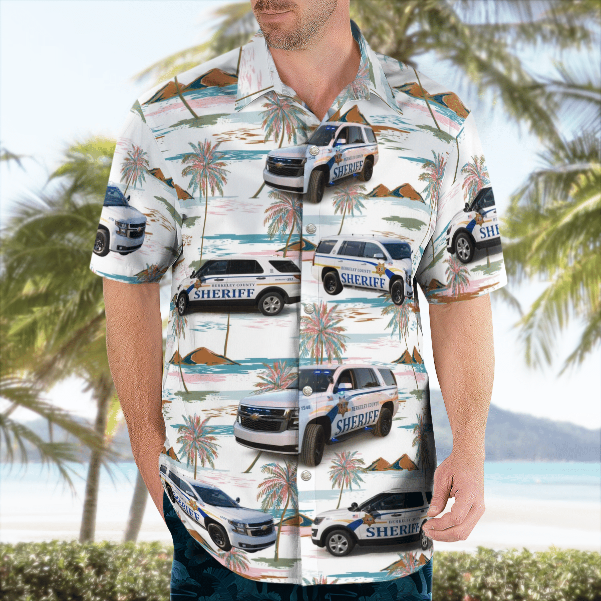 There are several styles of beach and Hawaiian shorts and tops to choose from 208
