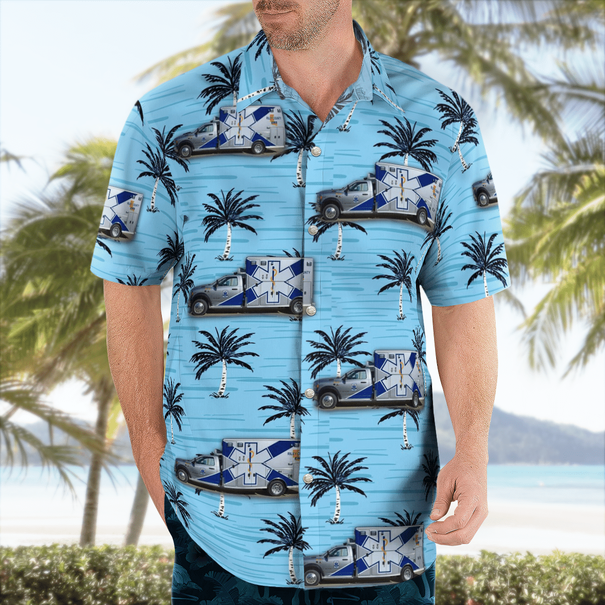 There are several styles of beach and Hawaiian shorts and tops to choose from 253