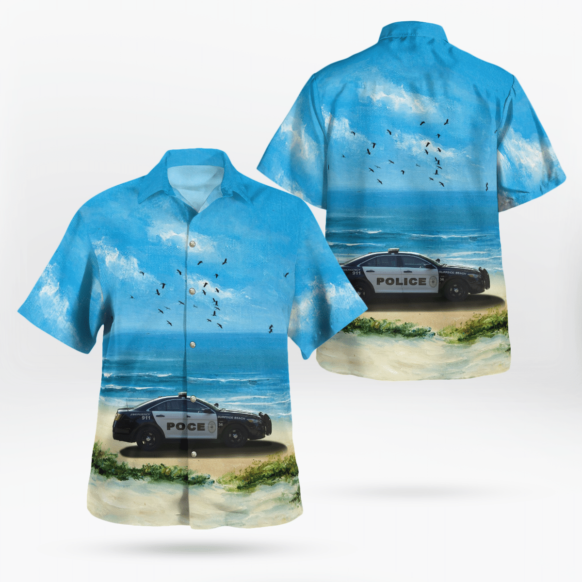 NEW Surfside Beach Police Department Surfside Beach South Carolina Hawaii Shirt1