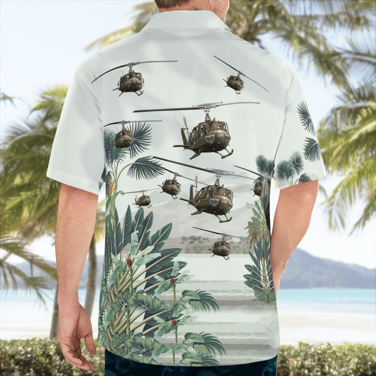 NEW Army Bell UH-1 Huey Helicopter Hawaii Shirt2