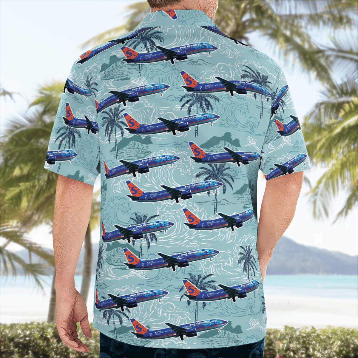 NEW Sun Country Airlines Boeing 737-800 Hawaii Shirt2