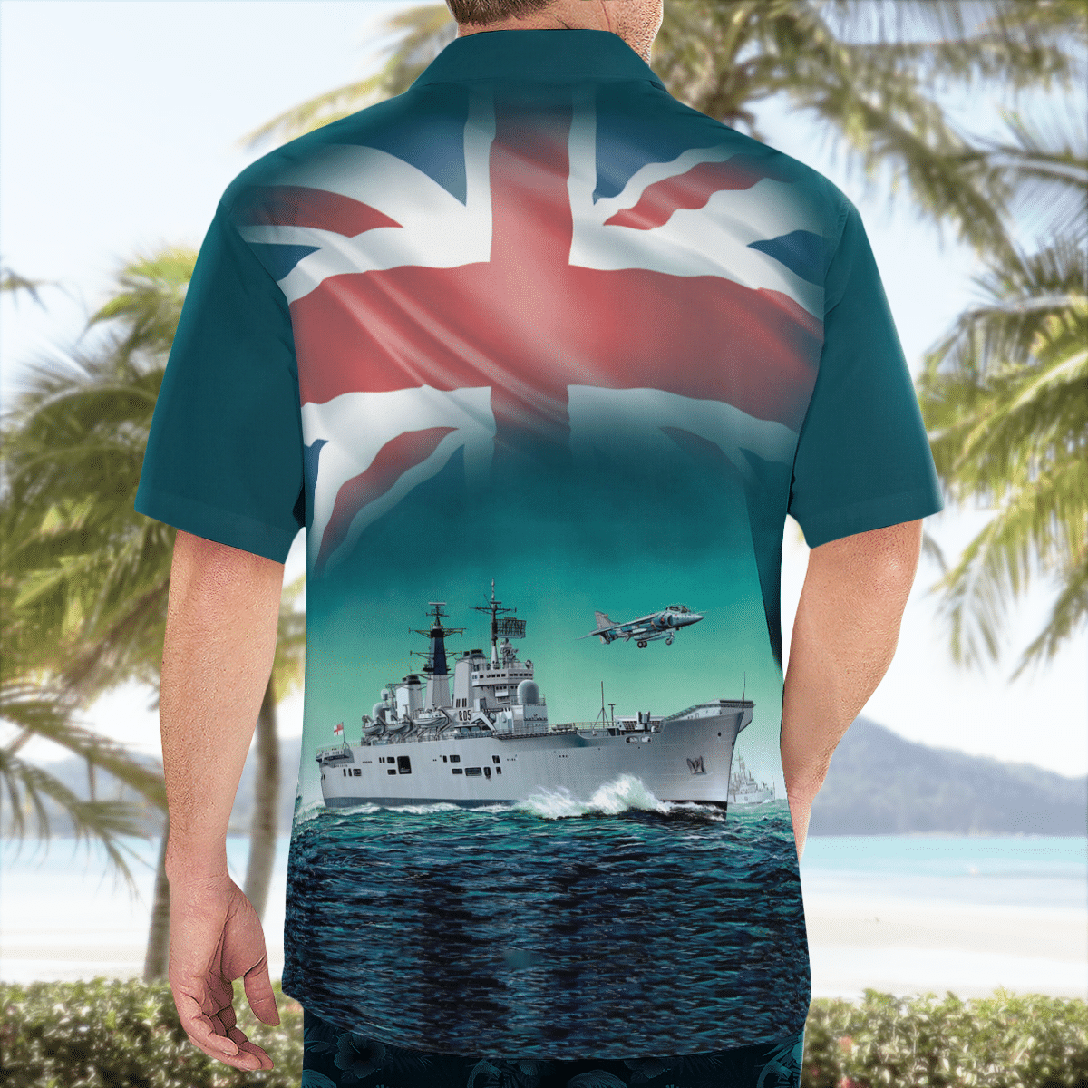 BEST Royal Navy HMS Invincible R05 Invincible-class Aircraft Carrier Hawaii Shirt2