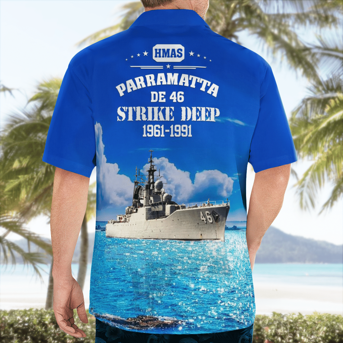 BEST Royal Australian Navy RAN HMAS Parramatta DE 46 River-class Destroyer Escort Hawaii Shirt2