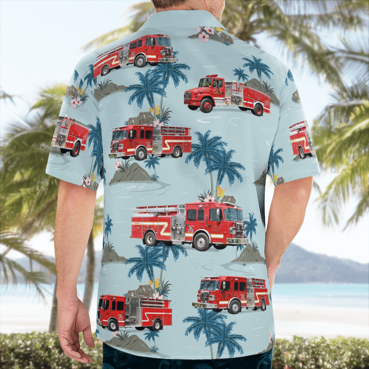HOT Huddleston Fire Department Hawaiian Shirt2