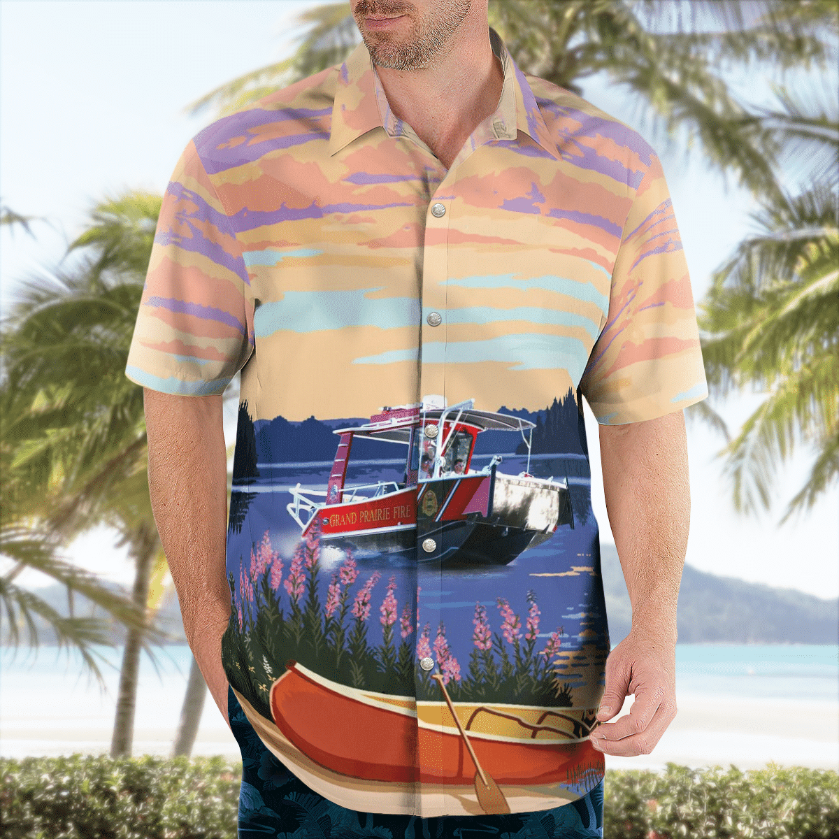 If you are in need of a new summertime look, pick up this Hawaiian shirt 55