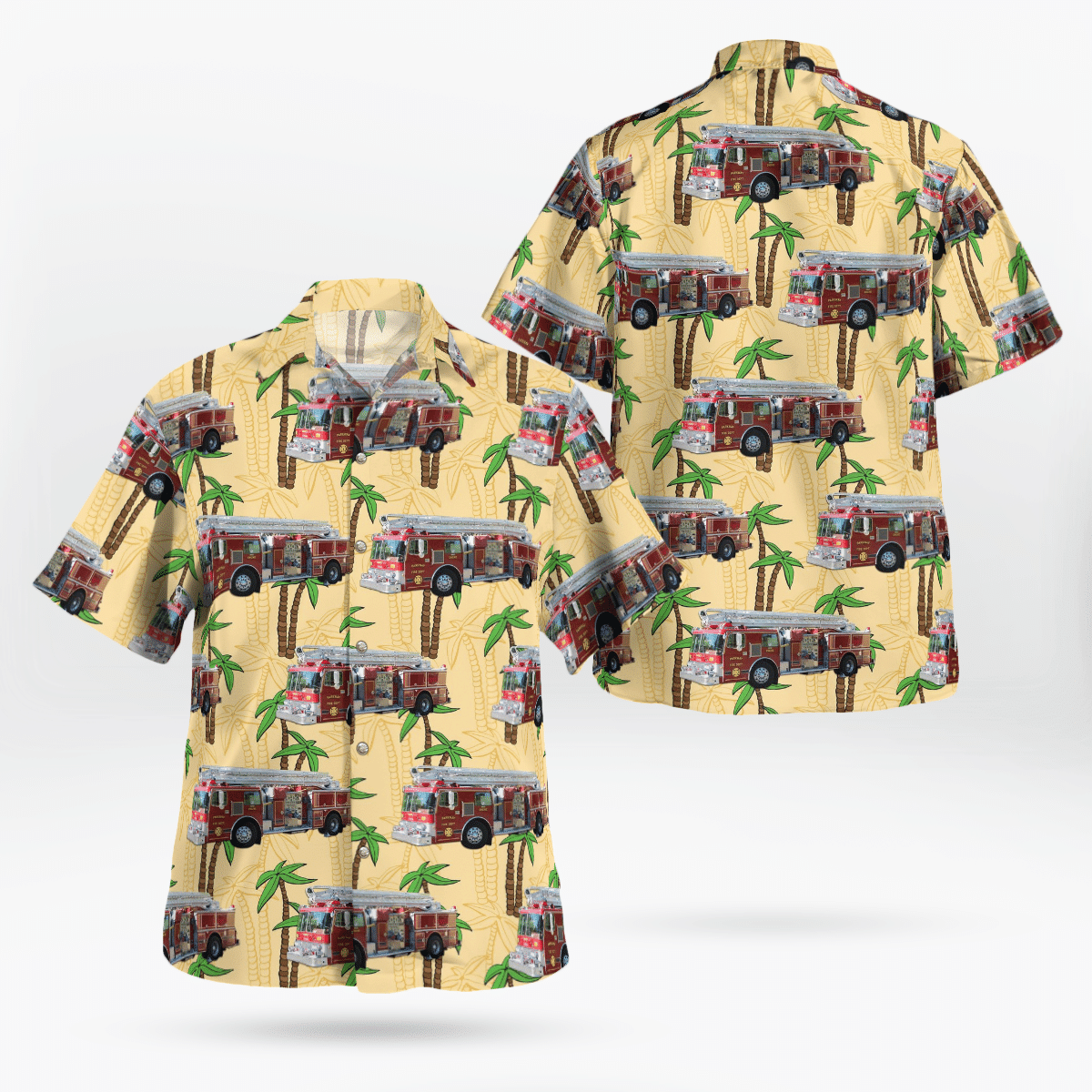 BEST Parkway Fire and Rescue Fire Station 21 Spruce Pine, North Carolina 3D Aloha Shirt2