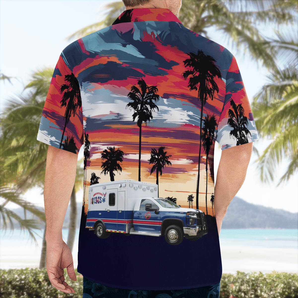BEST Montgomery County, Georgia, Toombs-Montgomery EMS 3D Aloha Shirt1