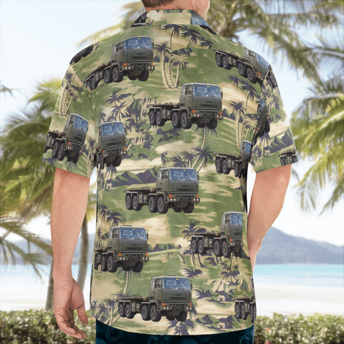 BEST British Army Leyland MMLC Medium Mobility Load Carrier 3D Aloha Shirt1