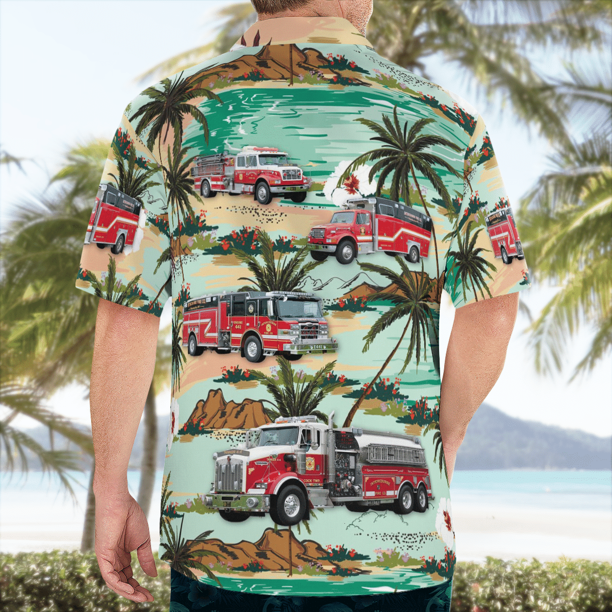 BEST Intercourse, Pennsylvania, Intercourse Fire Company 3D Aloha Shirt1