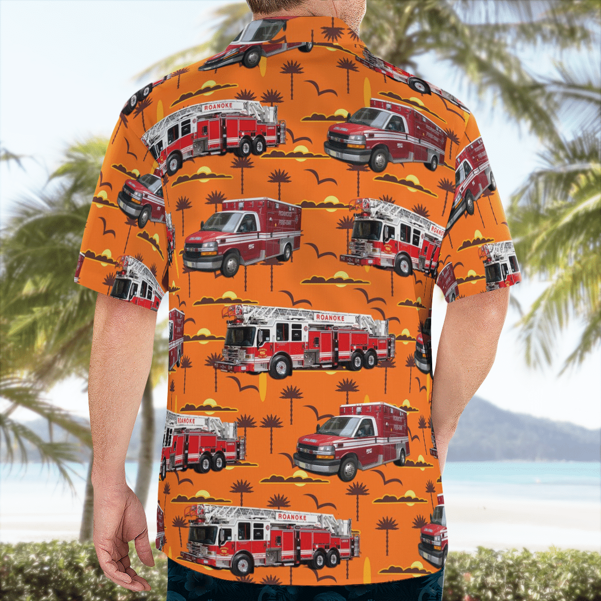 BEST Roanoke Fire-EMS Roanoke, Virginia 3D Aloha Shirt1