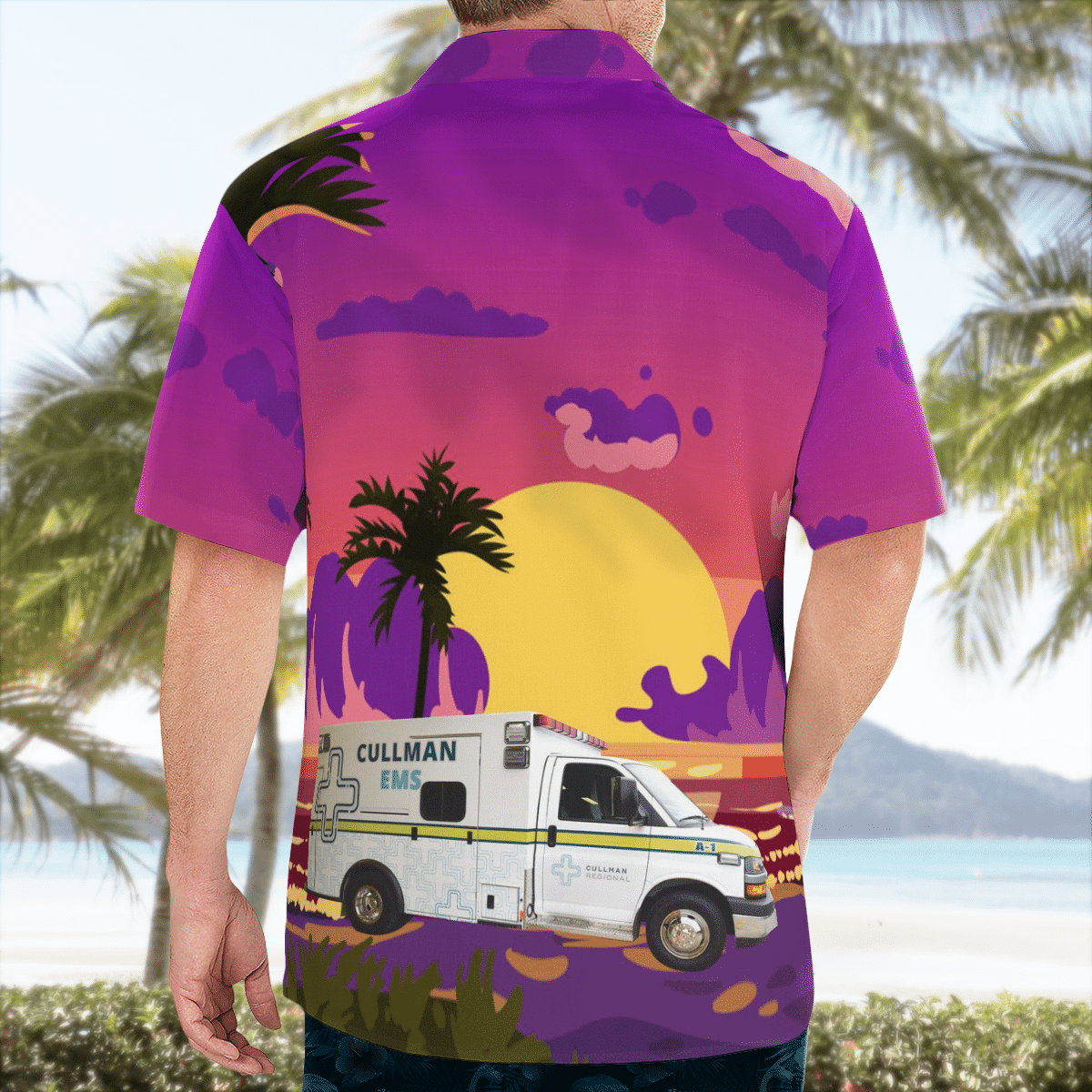 BEST Cullman, Alabama, Cullman EMS 3D Aloha Shirt1