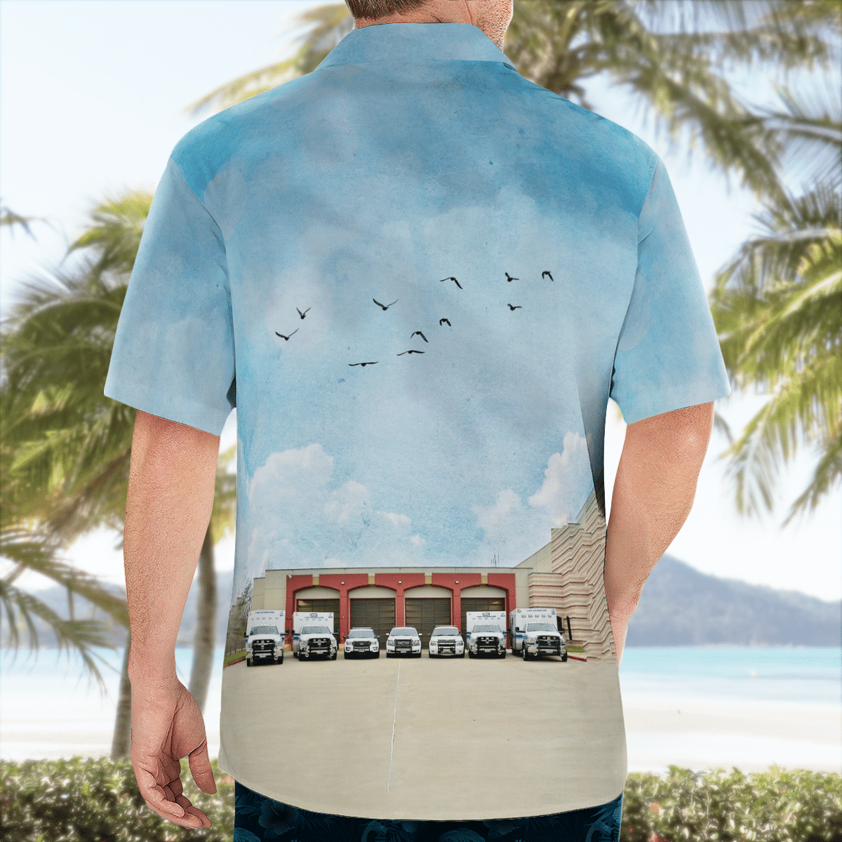 NEW Lake Jackson Texas Lake Jackson EMS 3D Hawaiian Shirt2