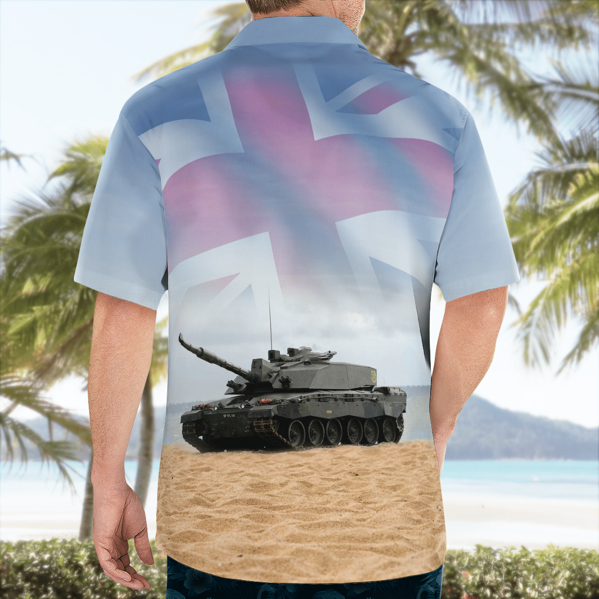 NEW British Army Challenger 2 Armed Forces Day 3D Hawaiian Shirt2