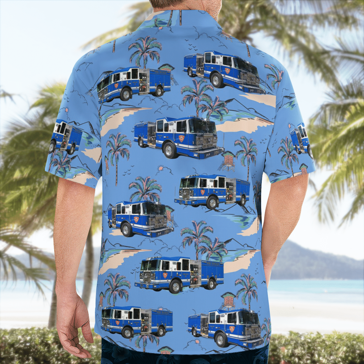 Beech Grove Police Department Beech Grove Indiana Aloha Shirt2