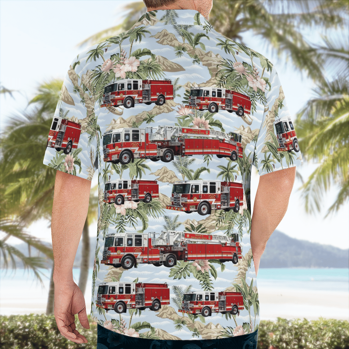NEW Pooler Georgia Pooler Fire-Rescue 3D Hawaiian Shirt2