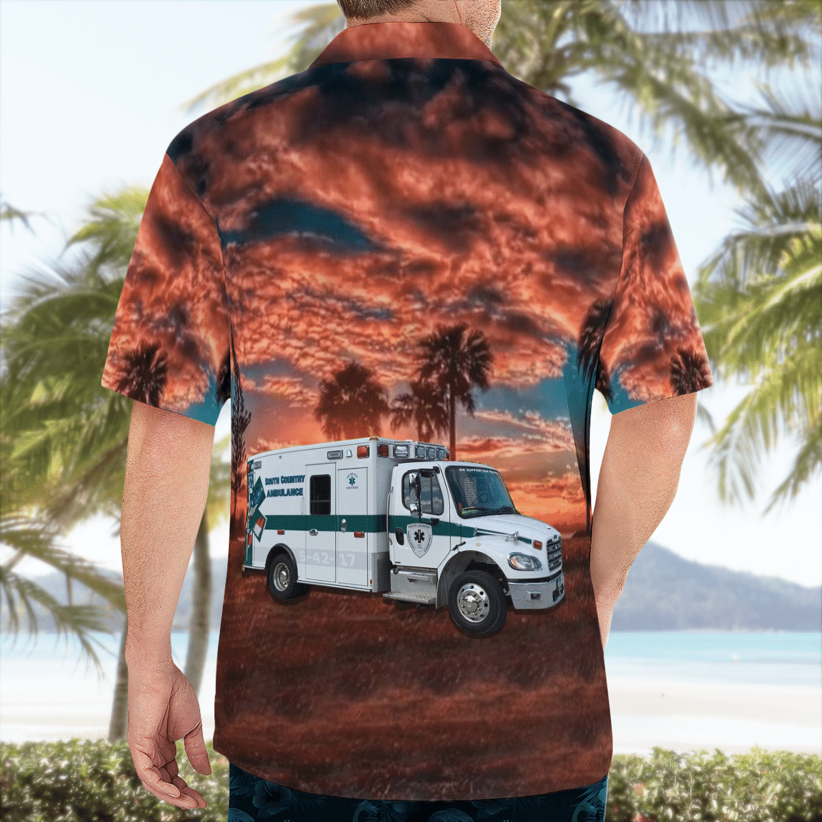 NEW South Country Ambulance Brookhaven CDP New York 3D Hawaiian Shirt2