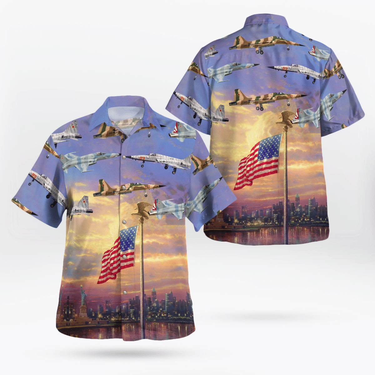 HOT US Navy Northrop F-5N Tiger Independence Day The Statue of Liberty Hawaii Shirt 1
