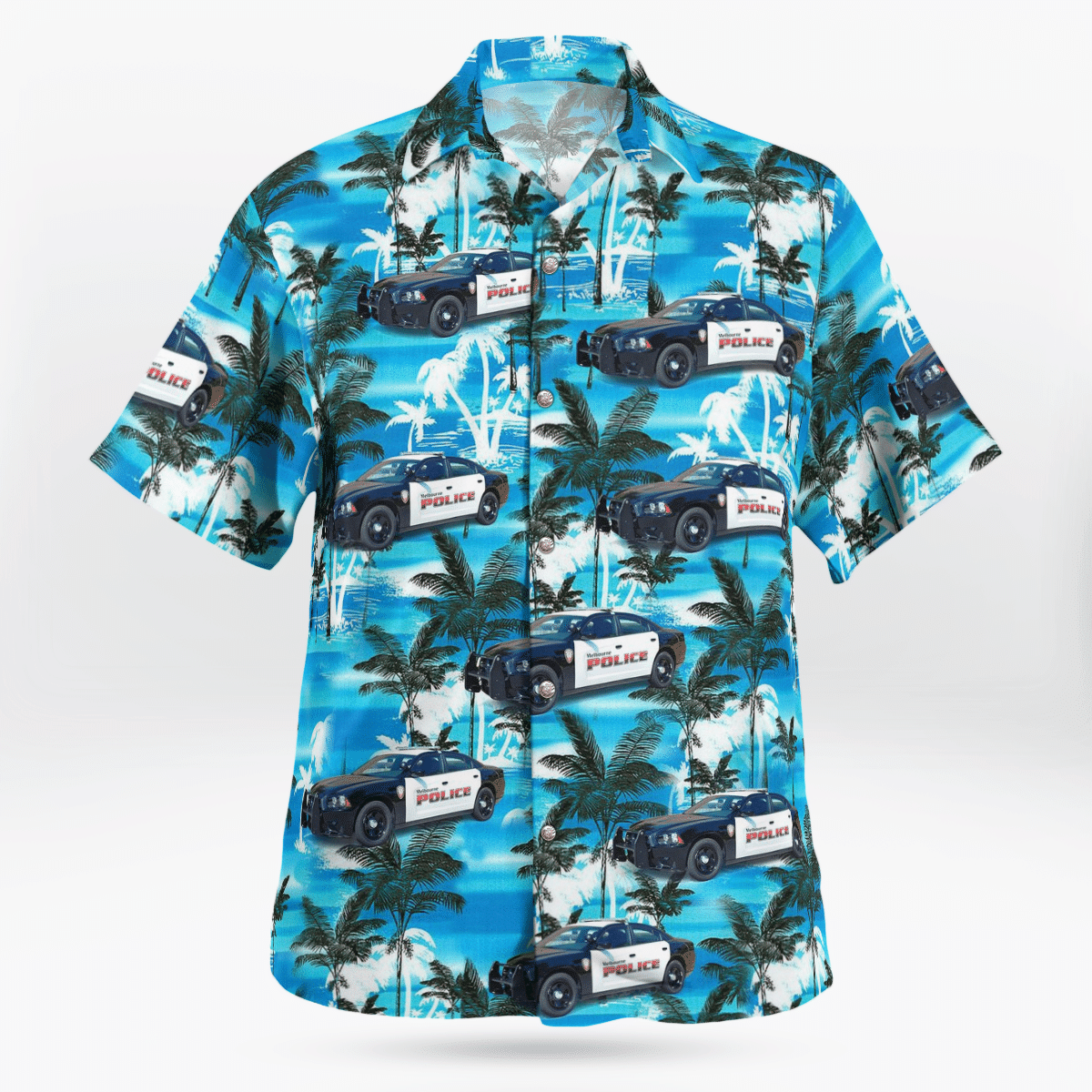 COOL Melbourne Police Department Melbourne Florida 3D Hawaii Shirt2