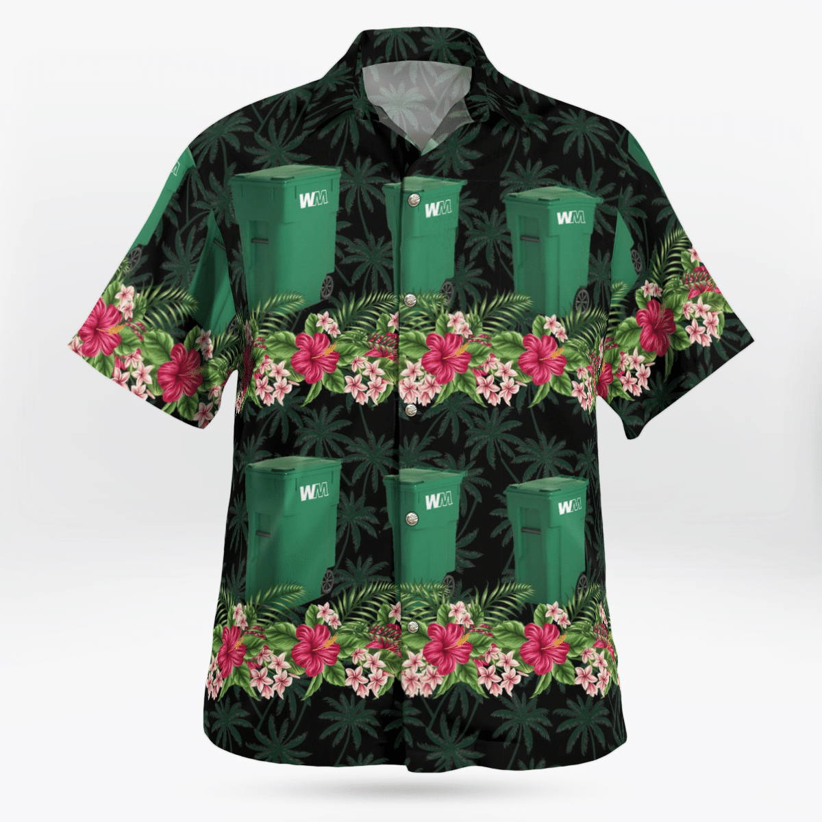 COOL Waste Management Gallon Trash Container 3D Hawaii Shirt2