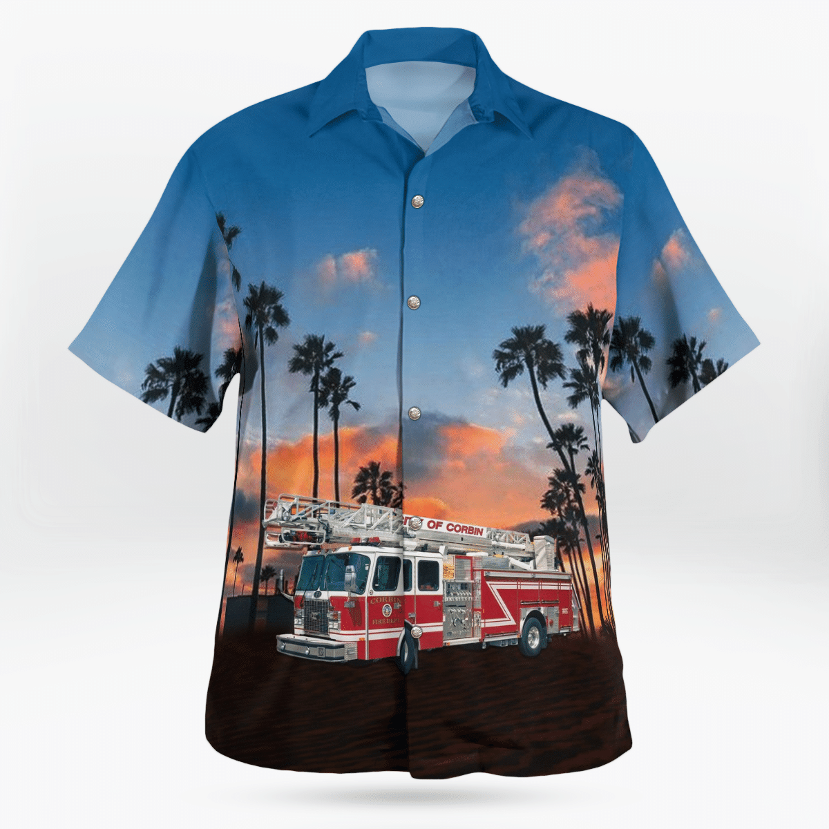 COOL Corbin Fire Department Corbin Kentucky 3D Hawaii Shirt2