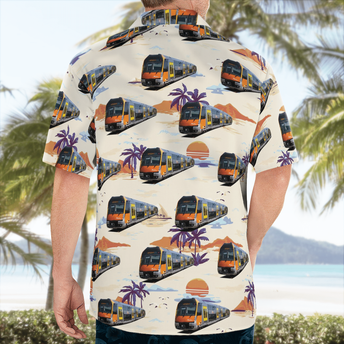 HOT Australian Sydney Trains B Sets Suburban Passenger Hawaiian Shirt2