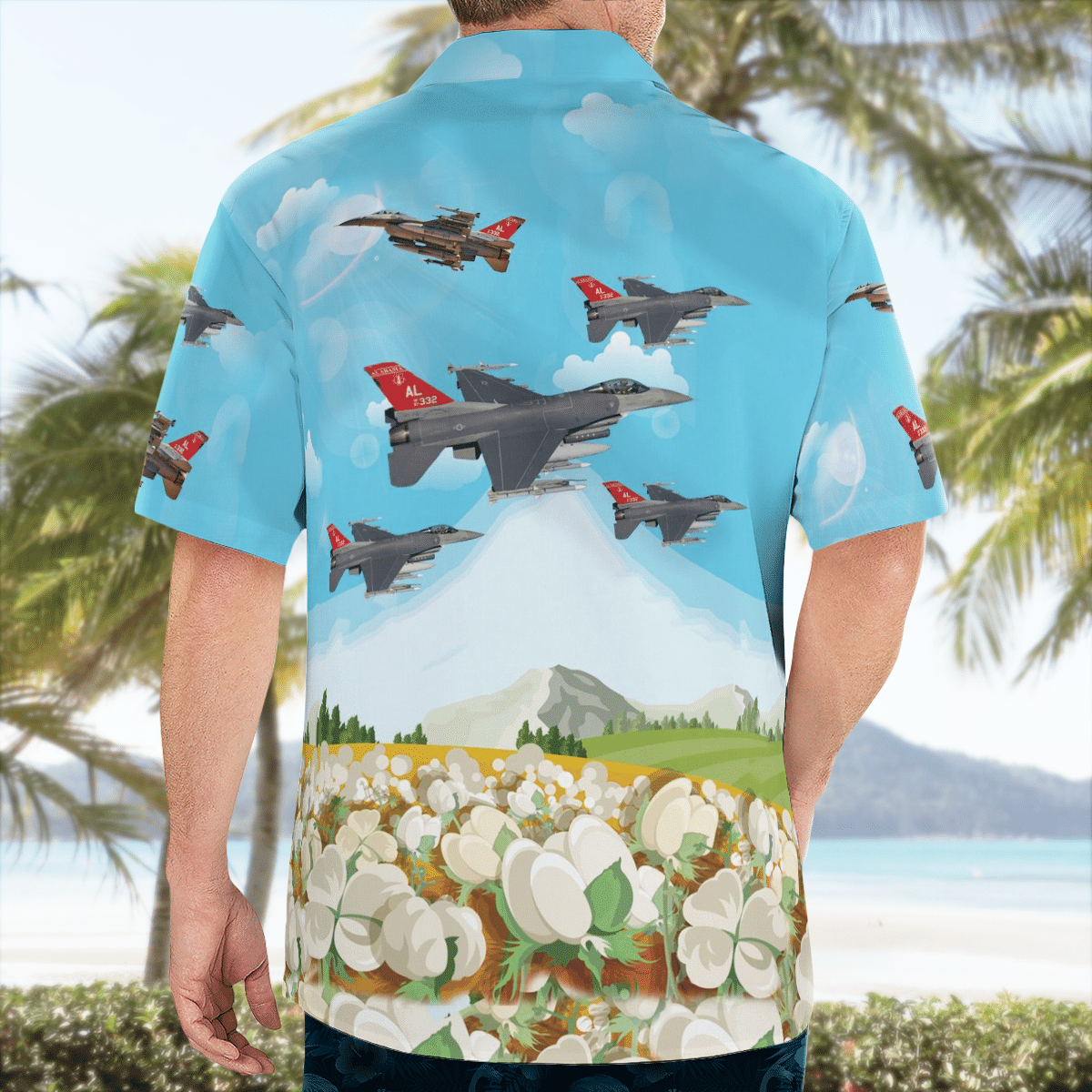 HOT Alabama Air National Guard 187th Fighter Wing Hawaiian Shirt2