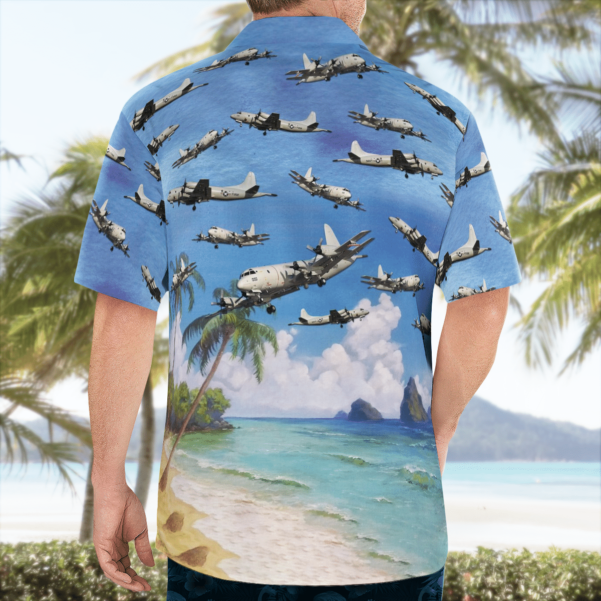HOT Navy Lockheed P-3 Orion Hawaiian Shirt2