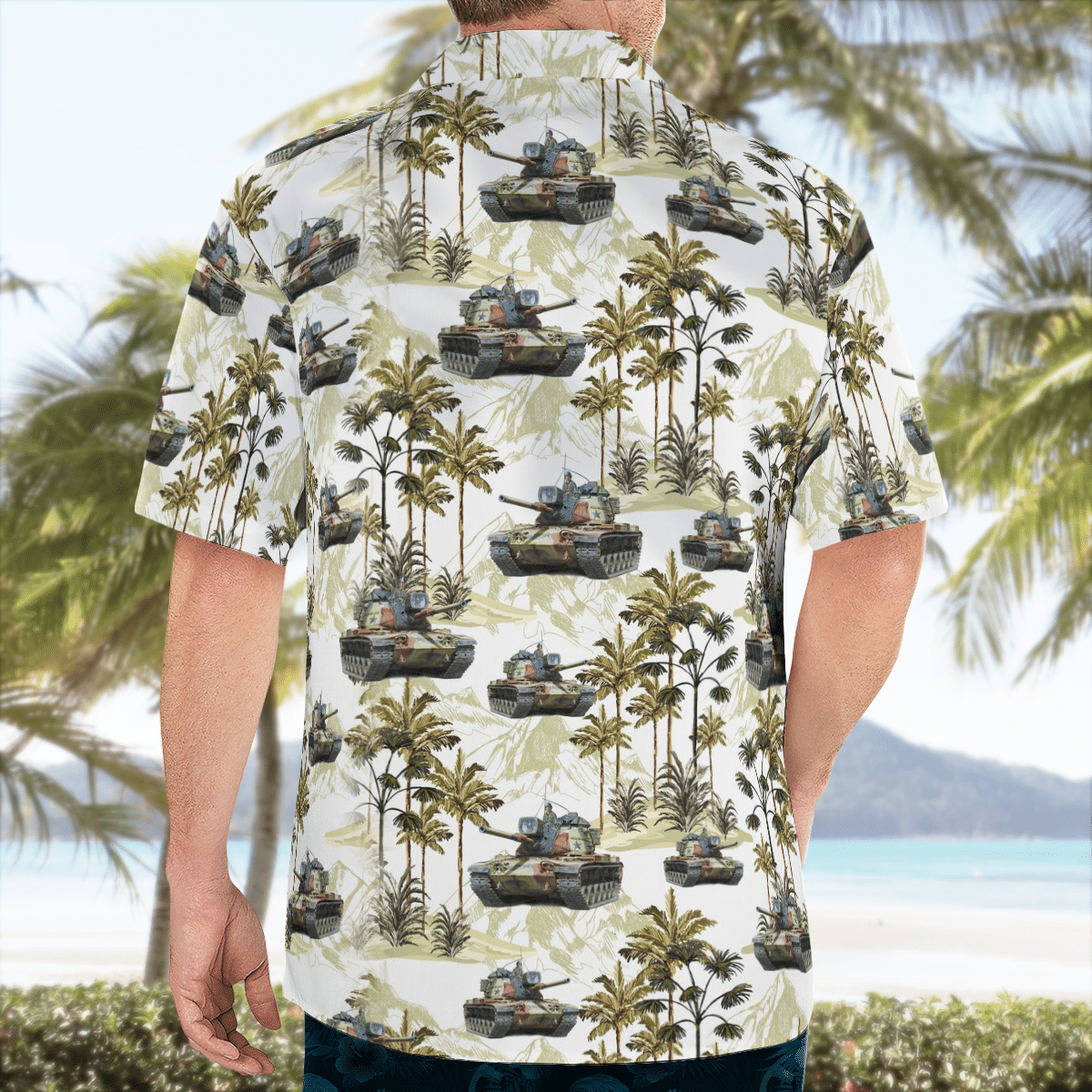 HOT Army M60A1 Tank Hawaiian Shirt2