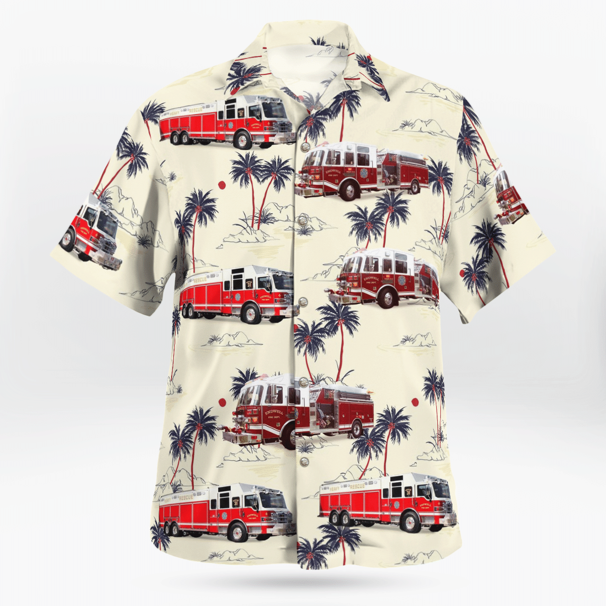 COOL Endwell Fire Department Endwell New York 3D Hawaii Shirt2