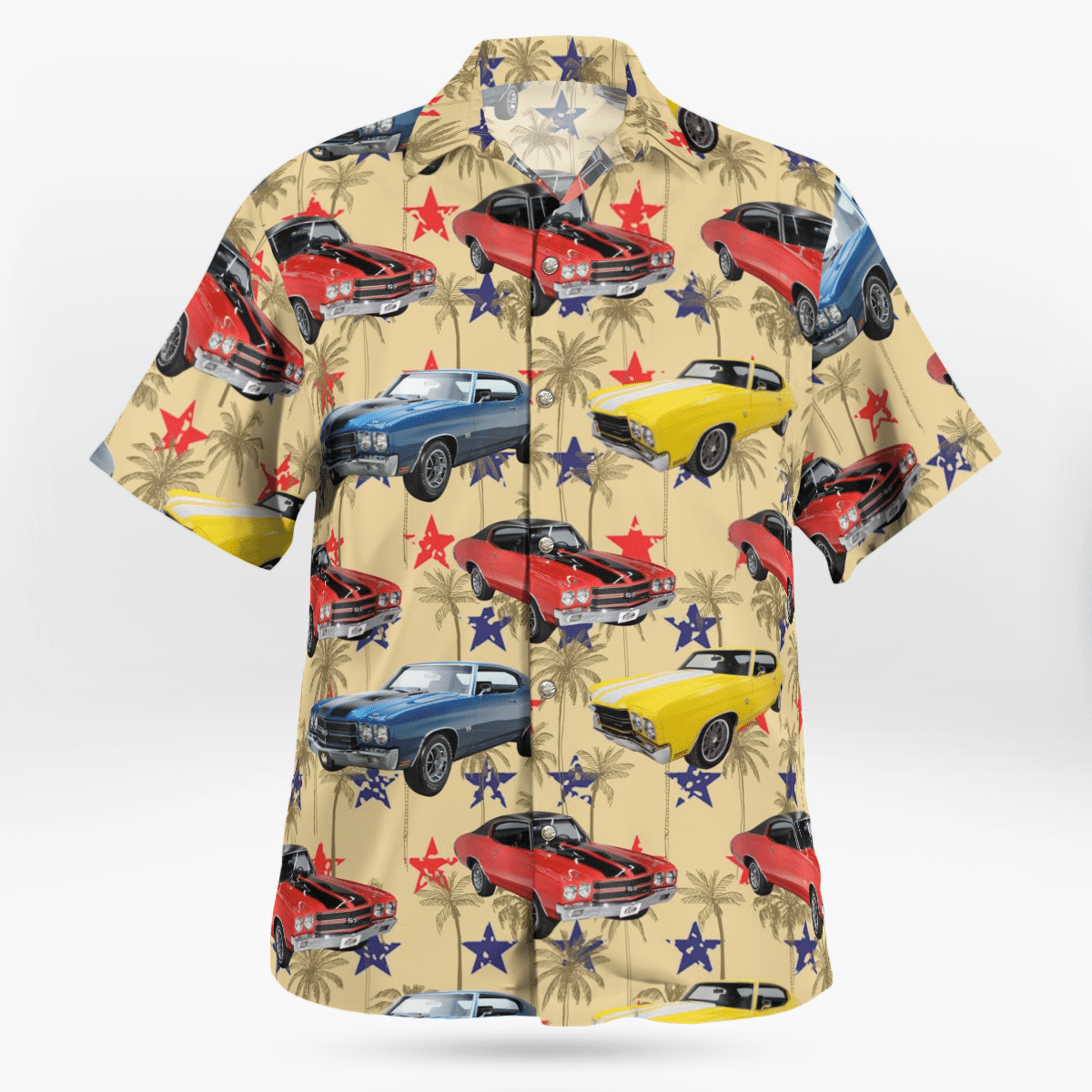 HOT Chevy Mid-sized Automobile Car Independence Day Tropical Shirt2