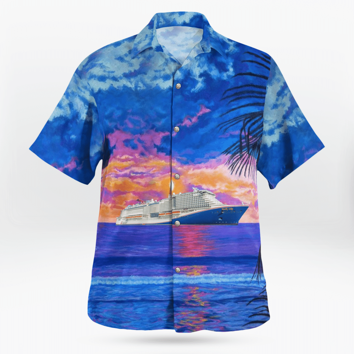 HOT Carnival Cruise Line's Mardi Gras Tropical Shirt, Shorts2