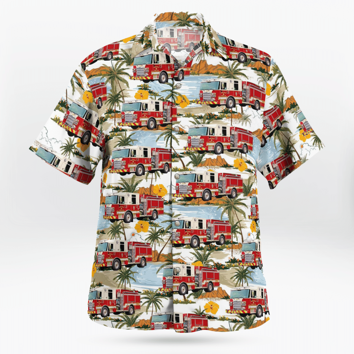 HOT Maryland, United Steam Fire Engine 3 Tropical Shirt2