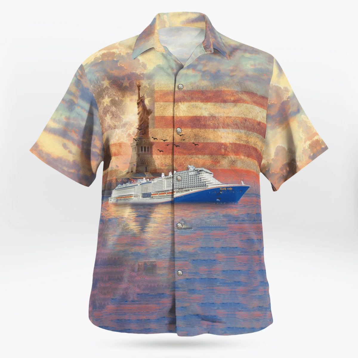 HOT Carnival Cruise Line's Mardi Gras Independence Day Tropical Shirt, Shorts2