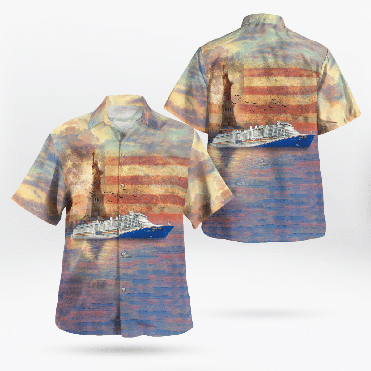 HOT Carnival Cruise Line's Mardi Gras Independence Day Tropical Shirt, Shorts1