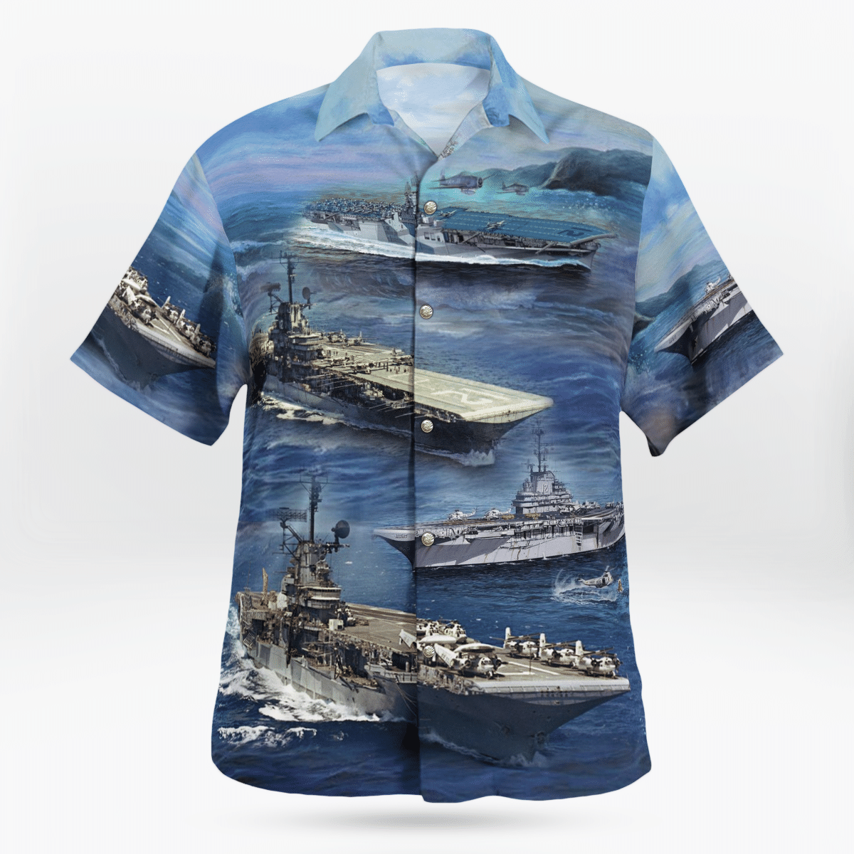 BEST US Navy USS Hornet CV-12 Hawaiian Shirt2