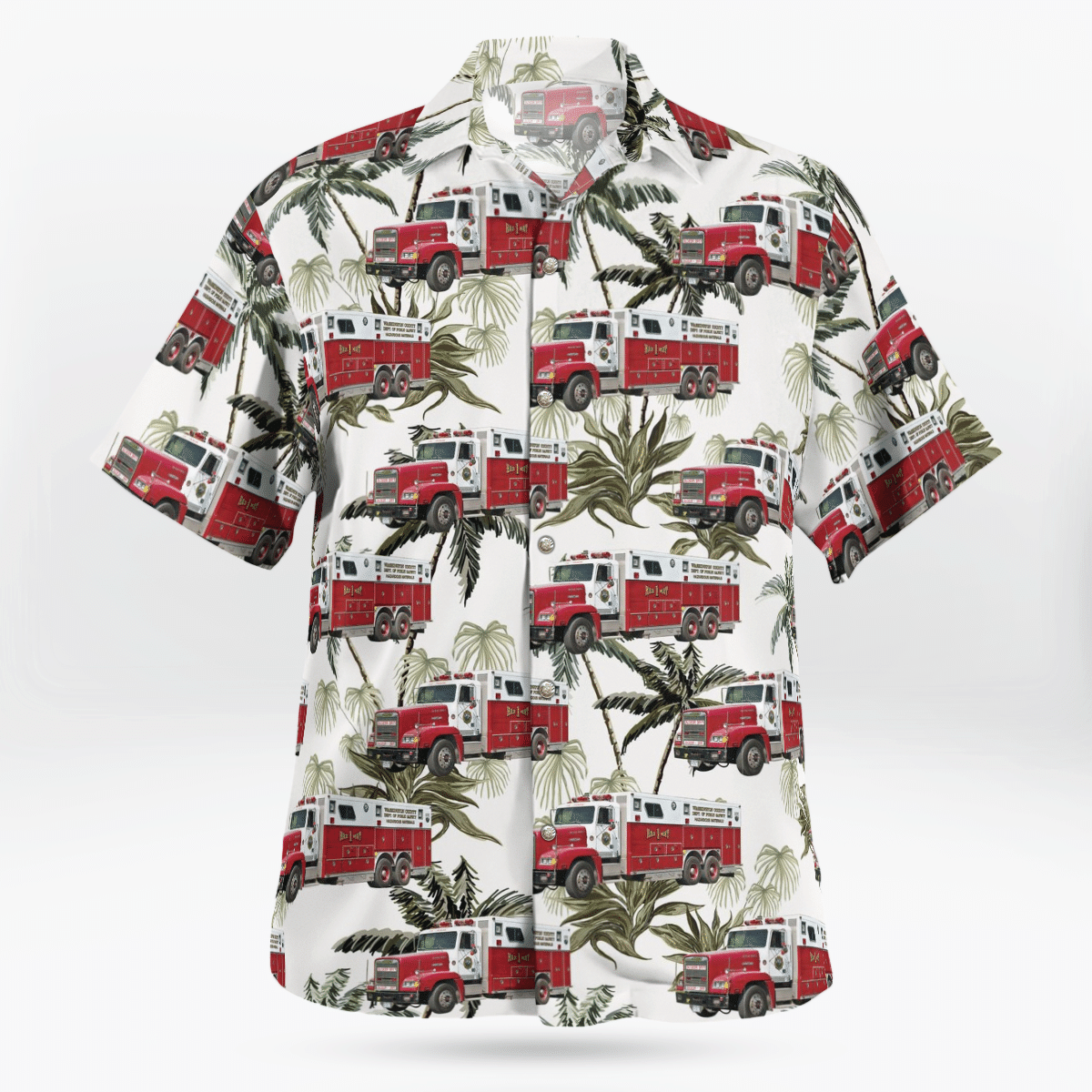 BEST Fort Edward New York Washington County Department of Public Safety Hazmat 1 Hawaiian Shirt2