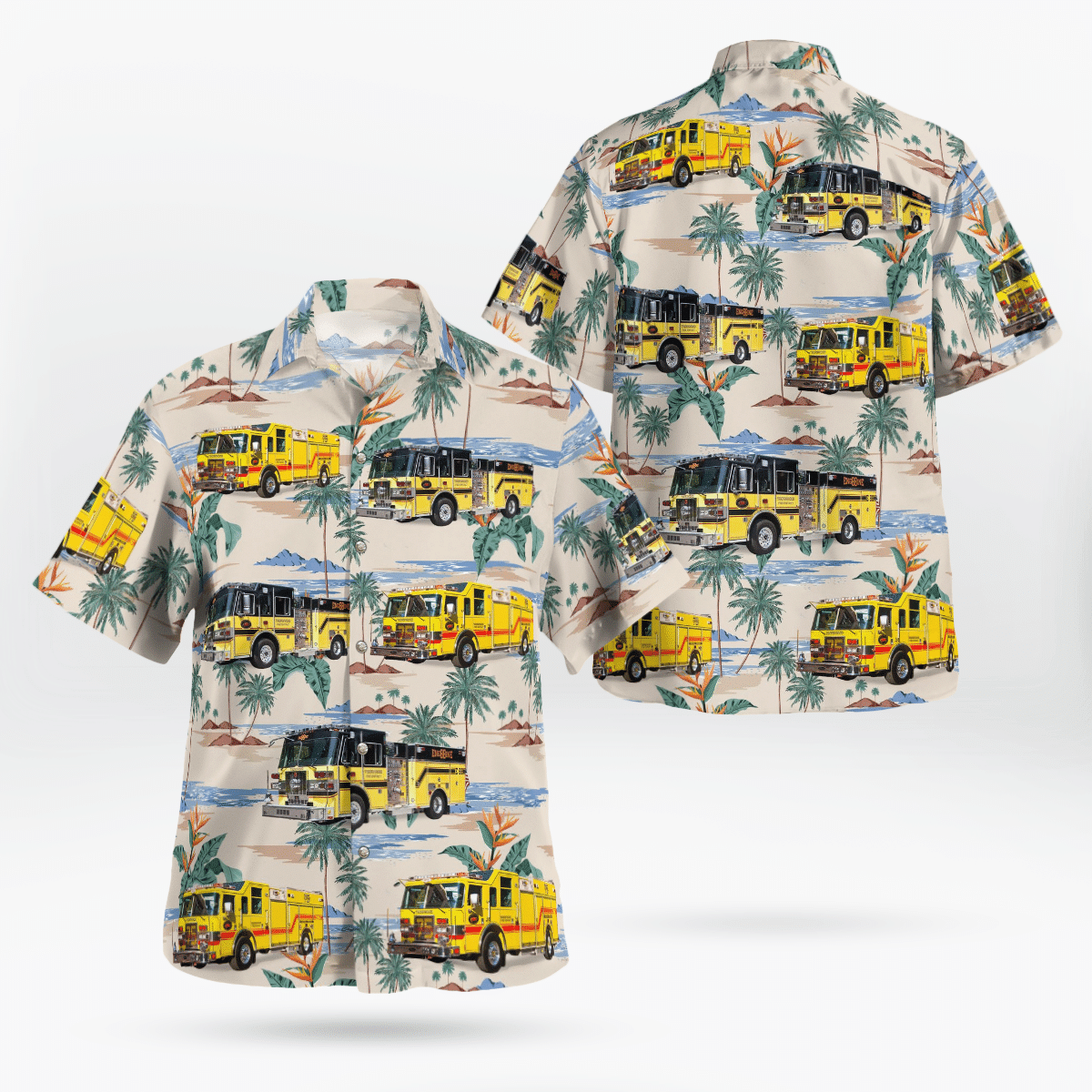 BEST Thornwood, New York, Thornwood Fire Department 3D Aloha Shirt1