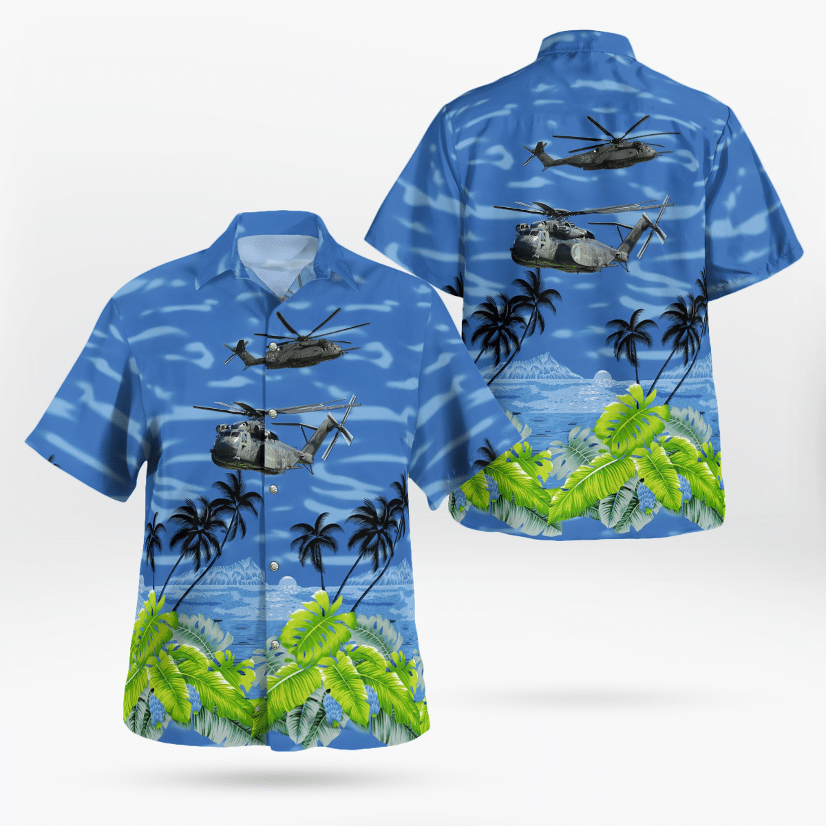 BEST US Navy MH-53E Sea Dragon 3D Aloha Shirt1