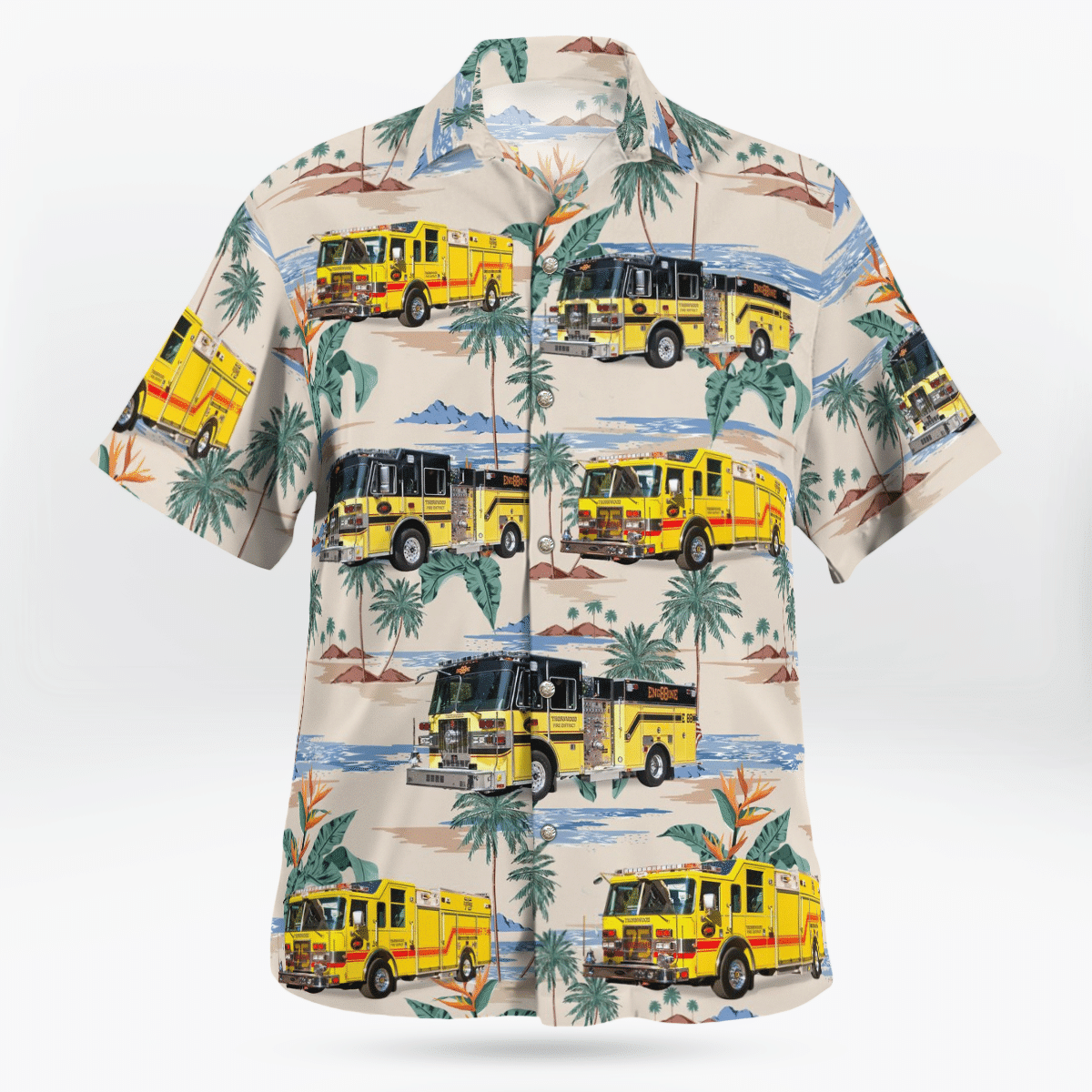 BEST Thornwood, New York, Thornwood Fire Department 3D Aloha Shirt2