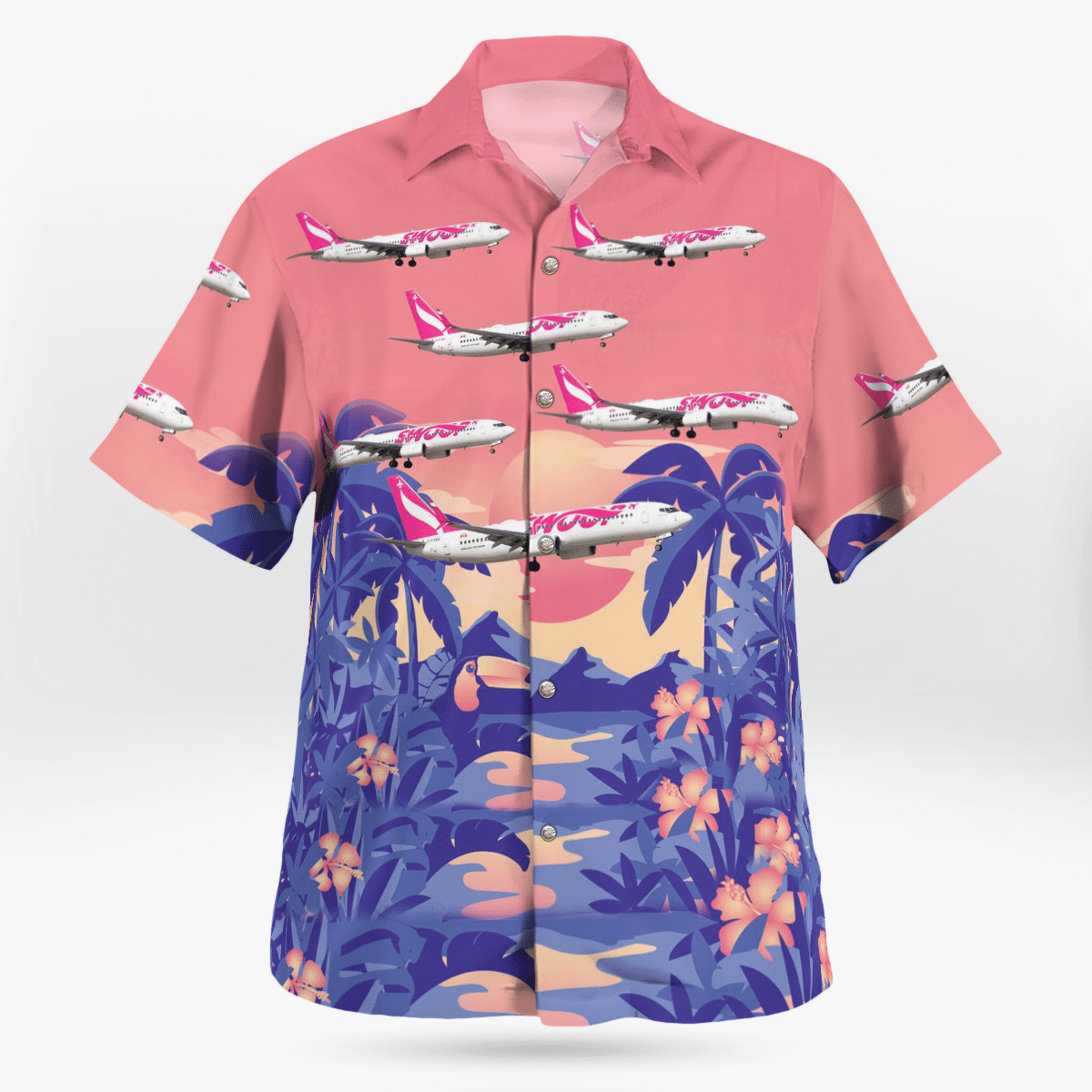 HOT Swoop airline Boeing 737-8CT Tropical Shirt1