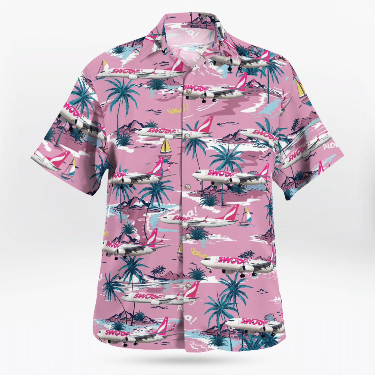HOT Swoop airline Boeing 737-800 Tropical Shirt1