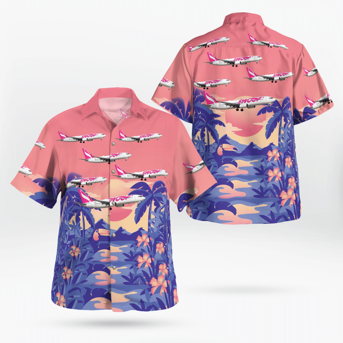 HOT Swoop airline Boeing 737-8CT Tropical Shirt2