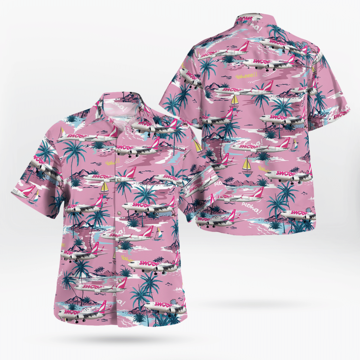 HOT Swoop airline Boeing 737-800 Tropical Shirt2