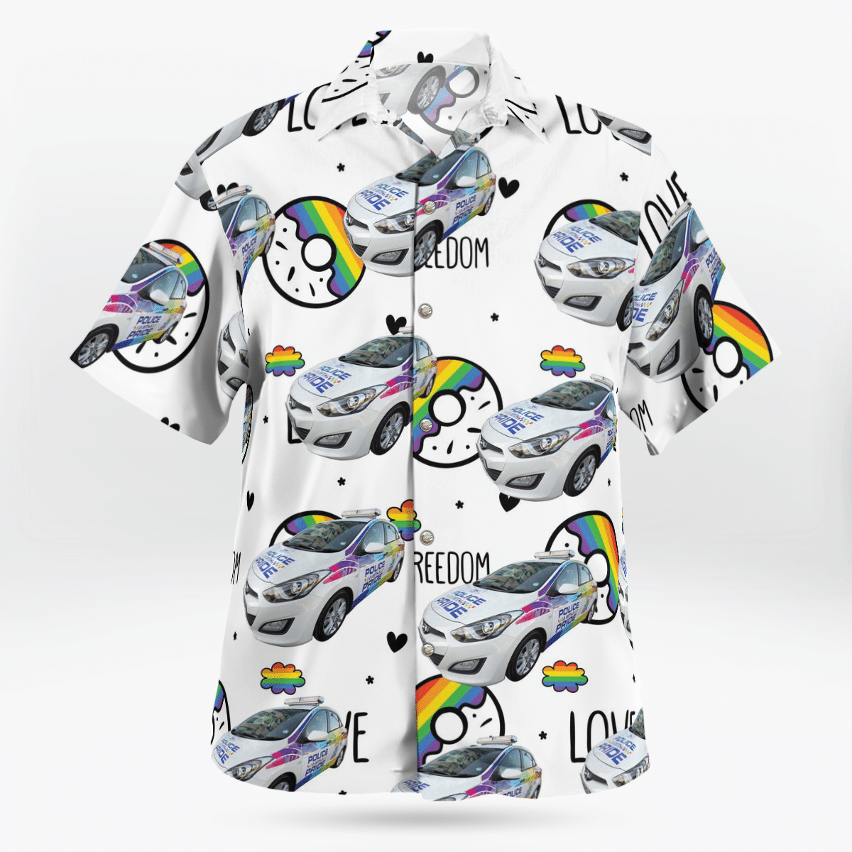HOT Greater Manchester, England, UK, Greater Manchester Police GMP LGBT Tropical Shirt1