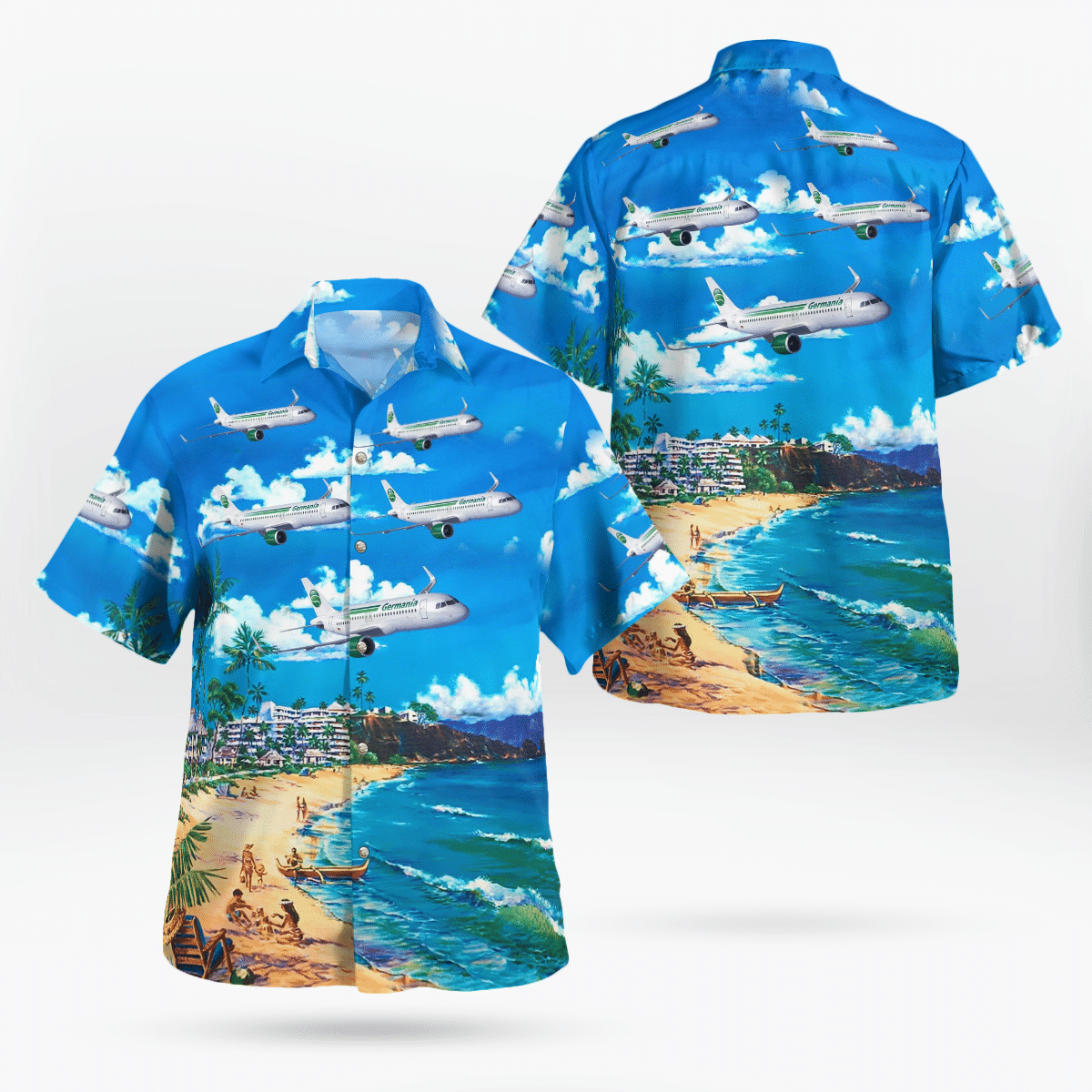 HOT Germania airline Airbus A320neo Tropical Shirt2