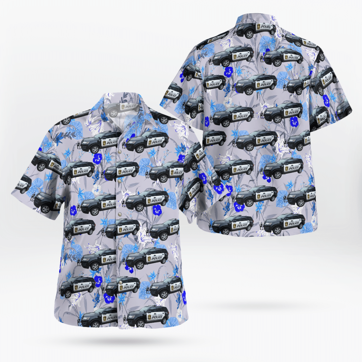 HOT Milwaukee, Wisconsin, Wisconsin State Capitol Police Tropical Shirt2